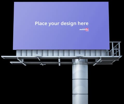 Outdoor advertising mockup